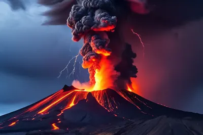 Volcanic Mountain Eruption tablet mountain wallpaper