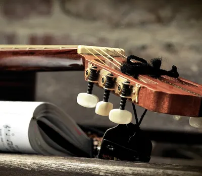 Guitar guitar neck strings 4k music wallpaper