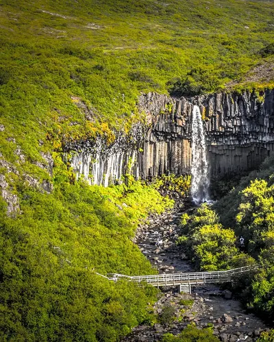 Iceland waterfall landscape 4k nature wallpaper