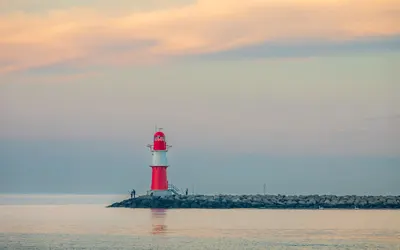 Lighthouse tower coast 4k nature wallpaper