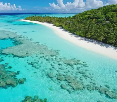 Turquoise Ocean Aerial View 4k nature wallpaper