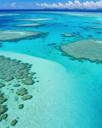 Turquoise Ocean Aerial View tablet nature wallpaper