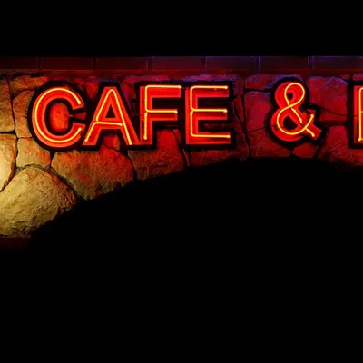 Alcohol bar café 4k neon wallpaper