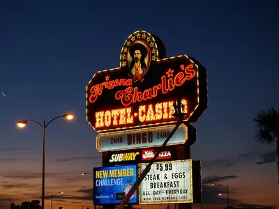 Arizona charlies decatur nevada nature 4k neon wallpaper