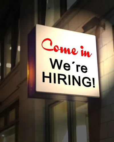 Building neon sign communication 4k neon wallpaper