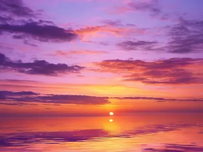 Calm Ocean Horizon Sunset phone ocean wallpaper