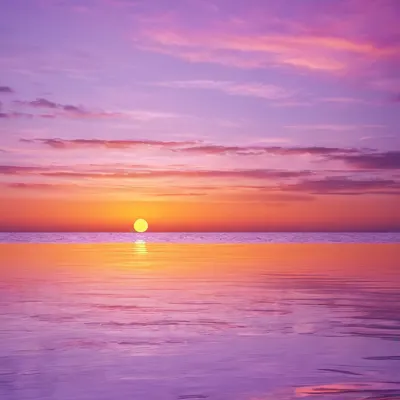 Calm Ocean Horizon Sunset phone ocean wallpaper