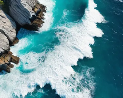 Cliff Ocean Aerial phone ocean wallpaper