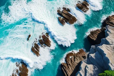 Cliff Ocean Aerial tablet ocean wallpaper
