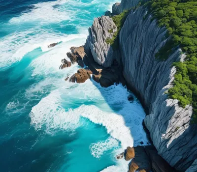 Cliff Ocean Aerial tablet ocean wallpaper