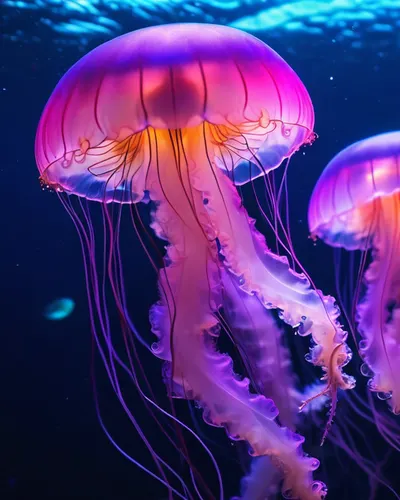 Jellyfish Swarm Ethereal hd ocean wallpaper