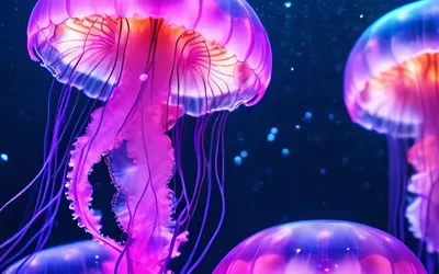 Jellyfish Swarm Ethereal phone ocean wallpaper