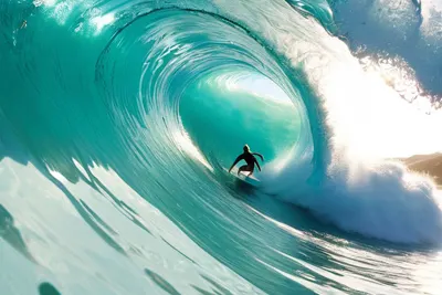 Ocean Wave Tunnel tablet ocean wallpaper