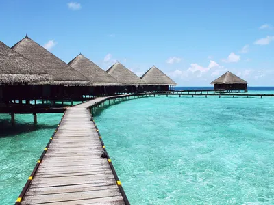 Paradise sea resort 4k ocean wallpaper