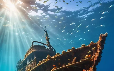 Shipwreck Underwater tablet ocean wallpaper