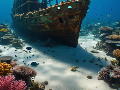 Shipwreck Underwater tablet ocean wallpaper