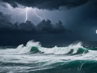 Stormy Ocean Dramatic hd ocean wallpaper