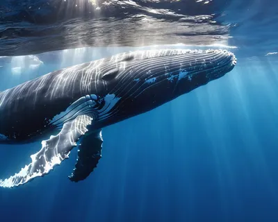 Whale Underwater Majestic 4k ocean wallpaper