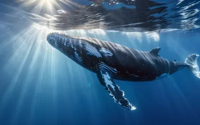 Whale Underwater Majestic hd ocean wallpaper