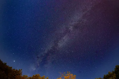 A breathtaking view of the starry sky featuring the Milky Way at night, surround 4k space wallpaper