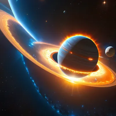 Binary Star System tablet space wallpaper