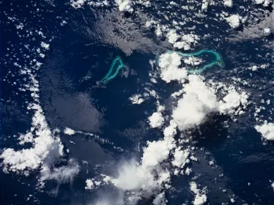 Collapsed Thunderstorm, Southwest Pacific Ocean hd space wallpaper