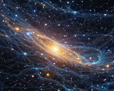 Cosmic Web Structure phone space wallpaper