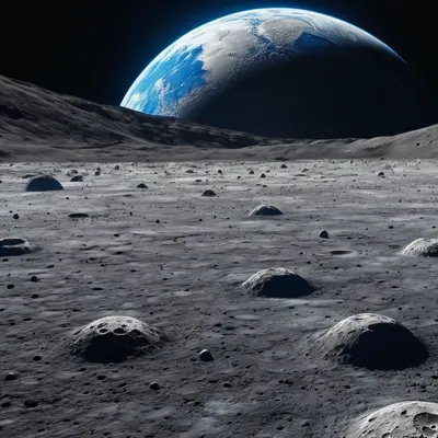 Earth from Moon Surface tablet space wallpaper