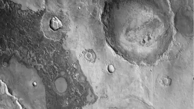 Mars Surface Layers in Infrared hd space wallpaper