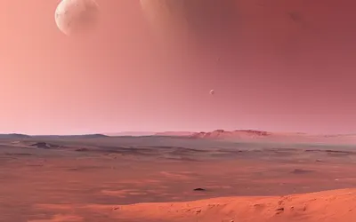 Mars Surface Panorama phone space wallpaper