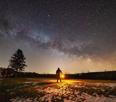 Milky way night stars 4k space wallpaper