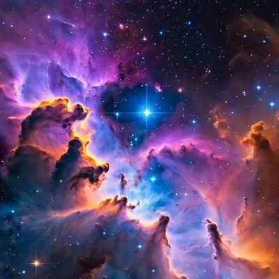 Nebula Stellar Nursery phone space wallpaper