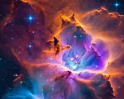 Nebula Stellar Nursery phone space wallpaper