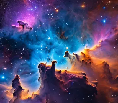 Nebula Stellar Nursery tablet space wallpaper
