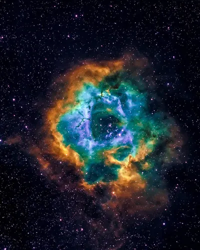 Rosette nebula nebula universe 4k space wallpaper