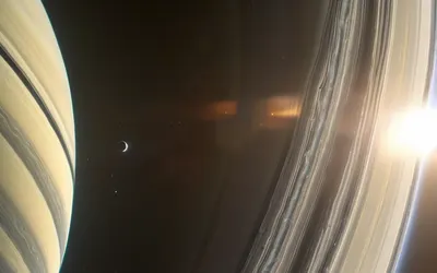 Saturn Rings Close Up phone space wallpaper