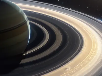 Saturn Rings Close Up tablet space wallpaper