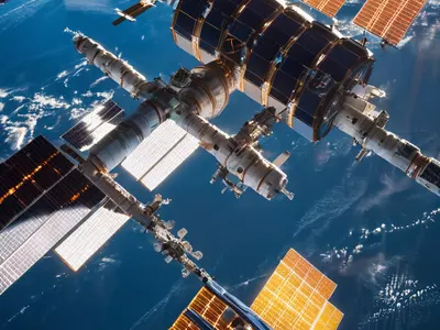 Space Station Orbit phone space wallpaper