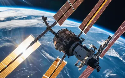 Space Station Orbit tablet space wallpaper