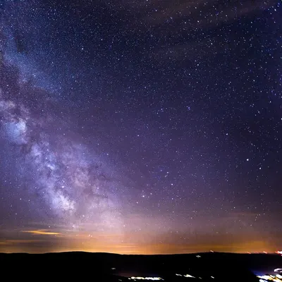 Starry sky milky way night sky 4k space wallpaper