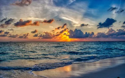 Beach ocean laptop wallpaper 4k sunset wallpaper