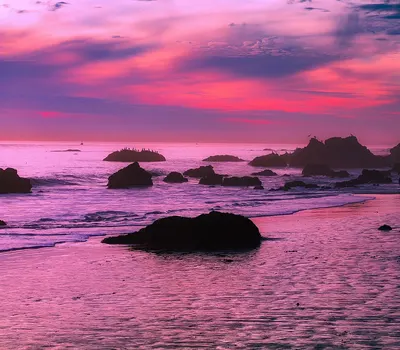 Beach sunset rocks hd sunset wallpaper