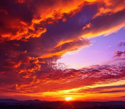Dramatic Fire Sunset Sky tablet sunset wallpaper