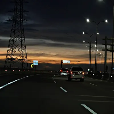 Sunset hour golden time night traffic 4k sunset wallpaper