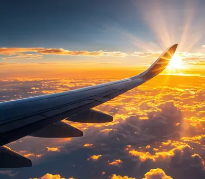 Sunset Through Clouds Aerial tablet sunset wallpaper